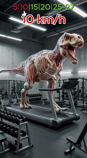 What happens if a T Rex runs on a treadmill? #dinosaurs