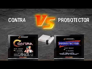 Contra VS Probotector (N.E.S.)