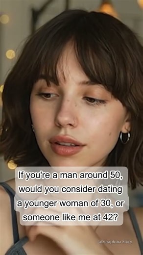 If youre a man around 50 would you consider dating a younger woman of 30 or someone like me at 42