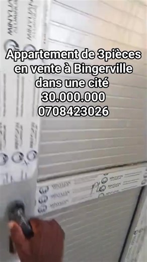 APPARTEMENT EN VENTE BINGERVILLE ( dans une cité) 3 pièces Deux grandes chambres 2 salles d'eaux 1 dressing 1 balcon Documents ACD PRIX 30’000’000 ☎️. 0708423026 #appartementenvente #diasporaivoirenne #immobilierneuf #immobilieràBingerville | Batimmo