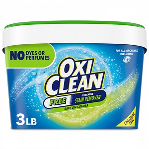 OxiClean Free Versatile Home and Laundry Stain Remover Powder, No Dyes or Perfumes, 3 lb