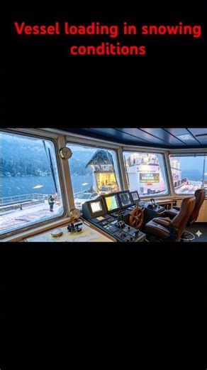 Ferry loading in snow fall, Pure Magic ❄️🚢 #shorts #ferry #vancouverisland
