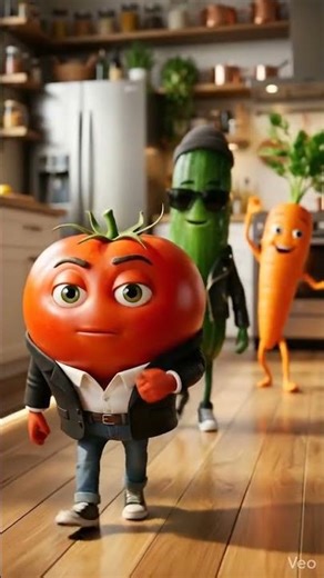Tomato and Cucumber Walked So Carrot Could Run #animation #funny #shorts
