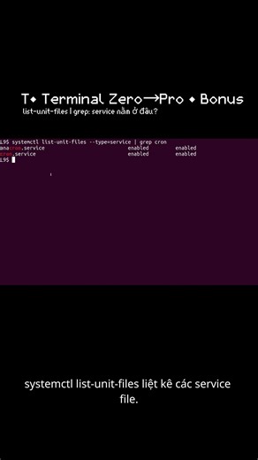 T• systemctl list-unit-files: service này đang nằm ở trạng thái nào? | Bonus (Terminal Zero→Pro)#xh