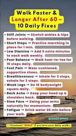 After 60! Walk better, Elder wisdom, again graceful,