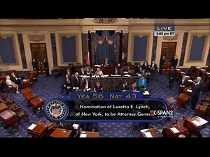 34K views · 2.6K reactions | It's official: After an unconscionable delay from Senate Republicans, Loretta Lynch has been confirmed as our next Attorney General! | U.S. Senate Democrats | Facebook