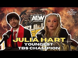 Julia Hart on Becoming Youngest TBS Champion - AEW Full Gear 2023 Media Scrum