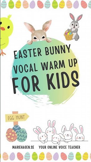 Easter Bunny Hop Vocal Warm Ups for Kids | Fun Singing Exercises with Marie the Voice Teacher 🐰🎤