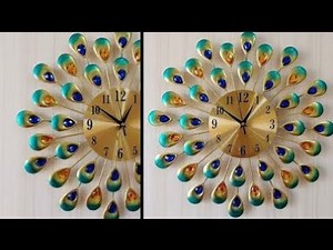 "DIY Wall Clock | Beautiful Home Decor Craft | Easy & Creative Idea"