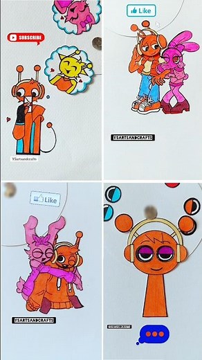 4In1 Oren X Pinki Collection🧡!#shorts#confessyourlove#sprunki#viralshorts