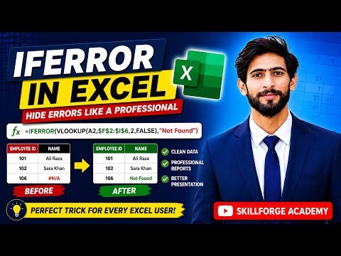 IFERROR in Excel | Hide Errors Like a Professional