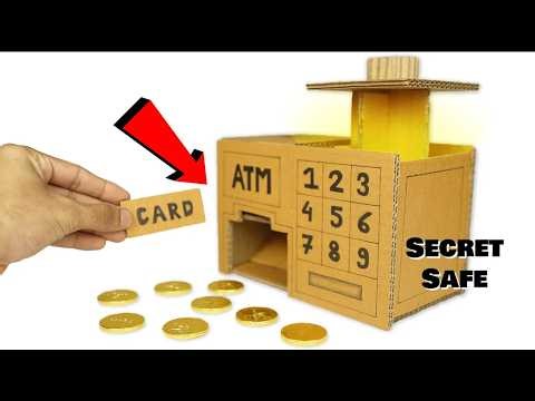 How to Make Mini ATM Machine Cardboard