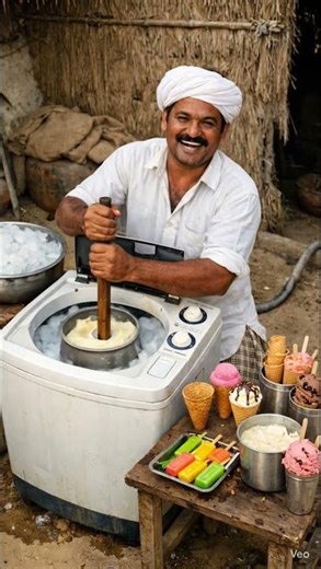 👉 Desi Jugaad से Washing Machine में Ice Cream 😲 | Amazing Indian Farmer Innovation 🍦