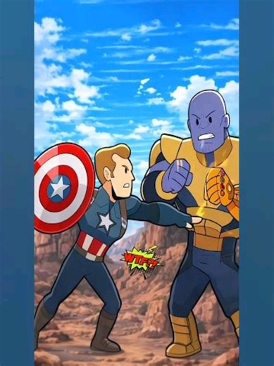 Why did the Avengers give Captain America so many shields? 😳 | Thanos Fight Twist #marvel #avengers #Thanos #CaptainAmerica #explain