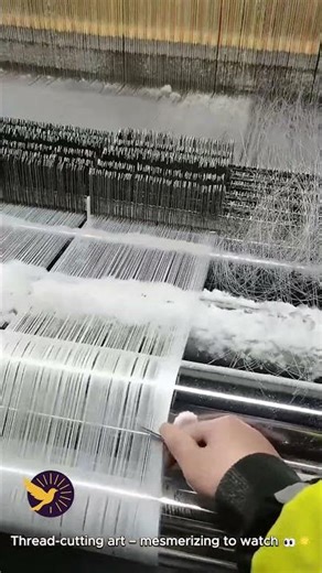 thousands of strands cleanly cut