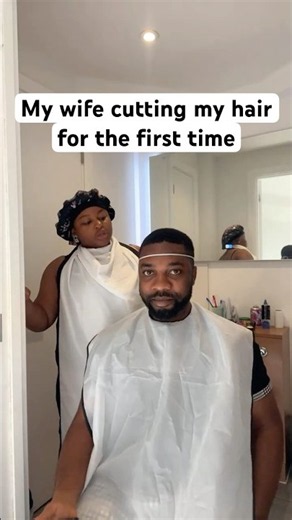 My wife cutting my hair #haircut #haircare #hairstyle #hairgrowth