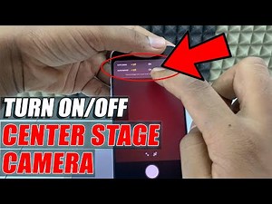 how to turn on/off center stage camera on iphone 17/17 pro max?