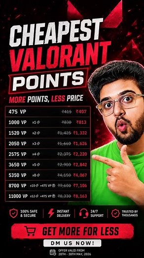 Buy Valorant Points At CHEAPEST PRICE & WIN GIVEAWAY! 😍❤️ #valorant #giveaway #shorts #viral