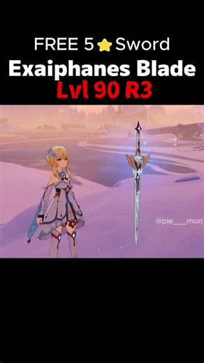 Free 5 ⭐ Sword Lvl 90 R3 | #snezhnaya #genshinimpact #genshin #genshinimpactguide #genshinimpactmeme