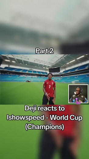 Part 2 | Deji reacts to Ishowspeed - World Cup (Champions) #creatorsearchinsights #dejireacts #deji #fyp #copyrigth