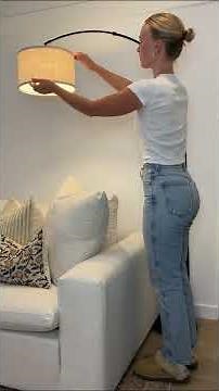 Arc Floor Lamp with Unique Hanging Drum Shade for Living Room Review