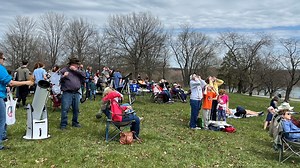Dozens gather at Codorus State Park to watch Monday's eclipse