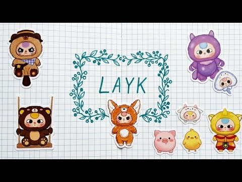 Aesthetic Labubu Sticker Decoration | ASMR Notebook Customizing 🧸✨