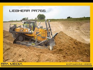 New Liebherr PR766 dozer winning sand and gravel.