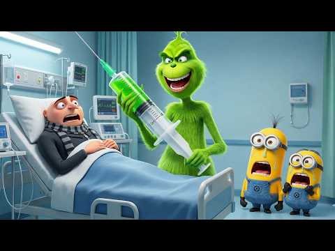Gru Botched Surgery:The Grinch Takes Over And Traumatizes The Poor Minions!🩻| Funny Minions Cartoon