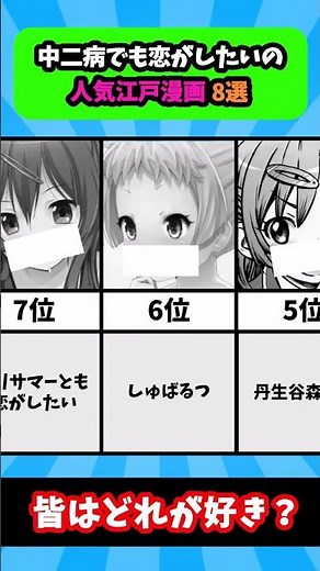 中二病でも恋がしたいの人気漫画8選 #漫画 #漫画紹介 #shorts