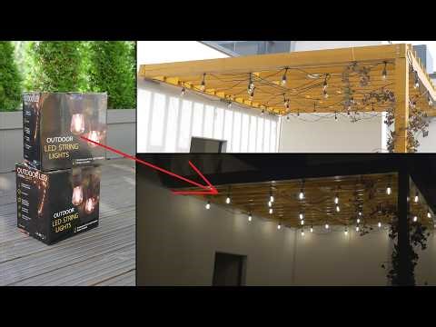 Unboxing & Installing Outdoor LED String Lights