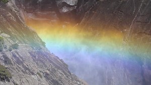 190K views · 12K reactions | Sunlight and water at the Yosemite Falls middle cascades put on a mesmerizing display. | Yosemite National Park | Facebook