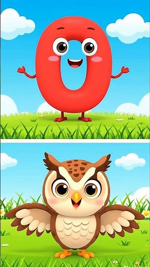 Letter O with Playdoh | O is for OWL - Learn ABC #cocomelon #toddlerlearning #shorts
