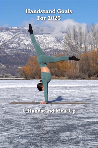 Working on your handstand this year? Here’s some handstand goals to keep you challenged. Save this post for reference along your handstand journey :) L- Handstand Kick-Up Straight Handstand Kick-Up Stag Handstand Straddle Handstand Straddle to Diamond Straddle to Straight Tuck Handstand Hold Single Leg 7 Handstand Press You can find a tutorial for each of these handstand positions in my YouTube video titled “Intro to Handstand Shapes and Flows.” Of if you need more help, check out my 30 Day Begi