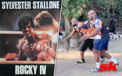 WATCH: 'Rampage' Jackson and Bob Sapp recreate iconic 'Rocky' scene ahead of their Siamese Boxing match