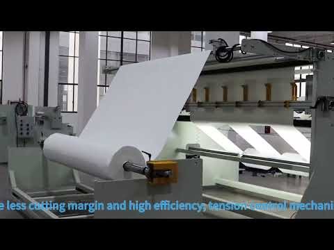 High-Precision Roll Slitting Machine #slittingmachine #neddlefelt #machine