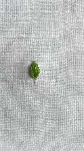 Simple Leaf embroidery tutorial 🥰🥰 #stitch #embroidery #leafembroidery | Tahmina's Embroidery World