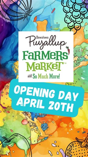 Opening day of the Puyallup Farmers' Market is today! Join us with over 150 participants that bring you the finest quality products and music by Stanley Alleyne. #TGISaturday #puyallupfarmersmarket #awholelottagoodgoinon | Puyallup Farmers Market