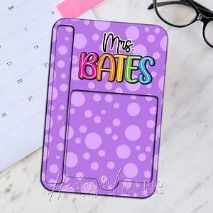 Personalized Dots Sticky Note Holder: Custom Desk Organizer - Etsy Canada