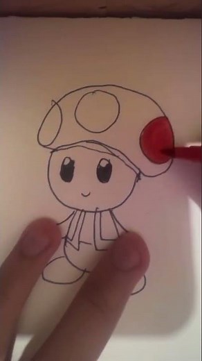 How to draw Toad | Easy Drawing | #supermario #toad #drawingtutorial #art