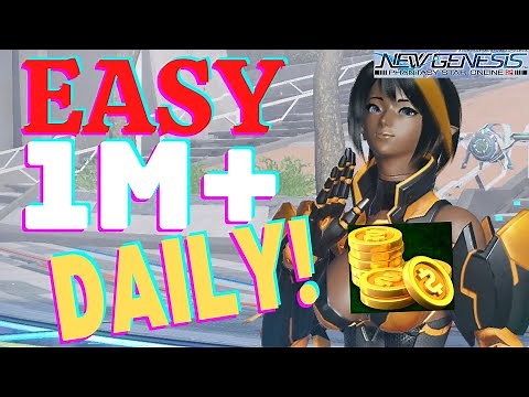 [PSO2:NGS] How To Farm MILLIONS of MESSETA each DAY! (3 methods + Shop Strategy)