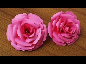 Rose Flower from Paper | How to Make Paper Roses | DIY Paper Flowers