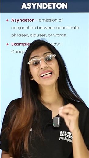 Learn English Literary Devices | Asyndeton | Daily English Learning #cbse2023 #nehamam
