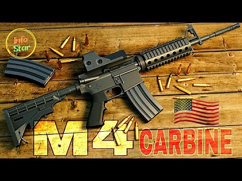 The USA made M4 Carbine assault rifle