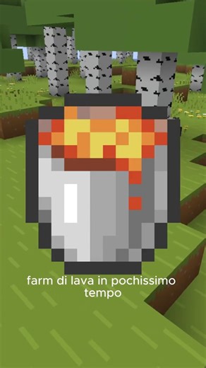 Come fare una FARM di LAVA in pochissimo tempo #minecraft #shorts #tutorial #lava #farm