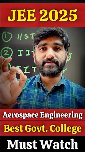 Best Aerospace Engineering Colleges in India | Top Colleges for Aerospace Engineering India|JEE 2025