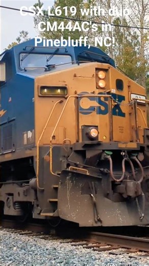 CSX L619 in Pinebluff with duo CM44AC's!