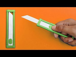 How to make a paper knife | Switchblade knife | Paper weapons