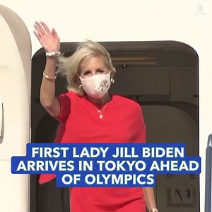387K views · 6.8K reactions | First lady Dr. Jill Biden arrives in Tokyo ahead of her attendance at the Tokyo 2020 Olympics opening ceremony. https://abcn.ws/2Tquuks | ABC News | Facebook