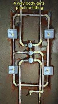 how to hindware 4 way body jets pipeline fitting and perfect measurement#plumbing#plumber#short feed